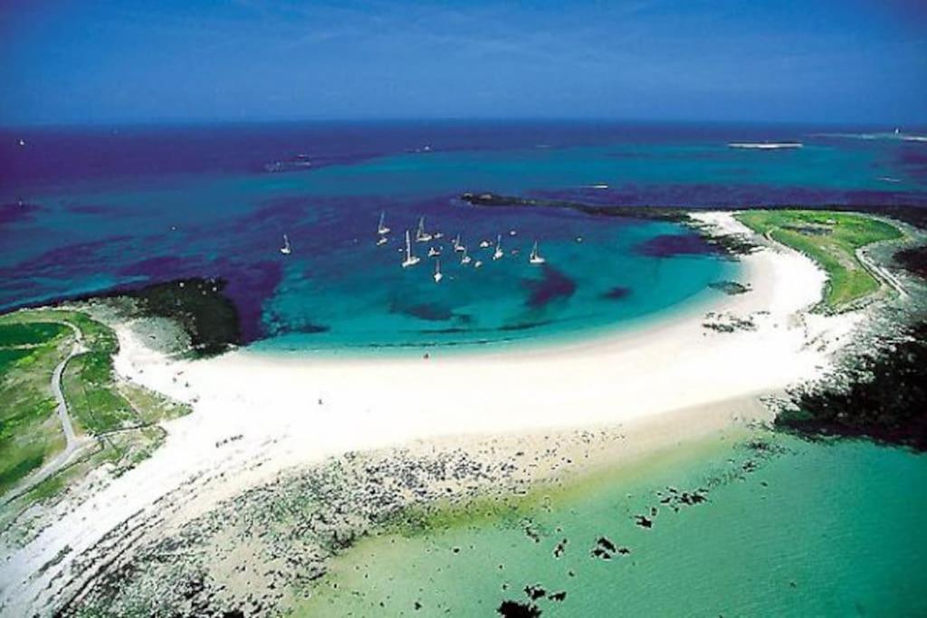 Perle Beach, Petite Maison Situee En Bord De Plage, Piscine. Guidel Luaran gambar
